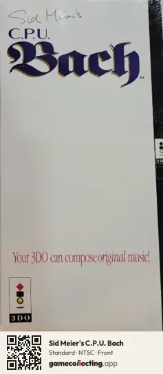 Sid Meier's C.P.U. Bach 3DO Interactive Multiplayer, NTSC box front