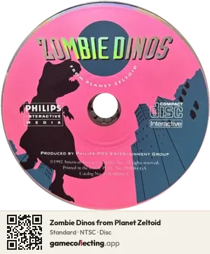 Zombie Dinos from Planet Zeltoid Philips CD-i, NTSC disc