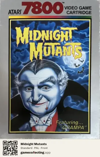 Midnight Mutants Atari 7800, PAL box front