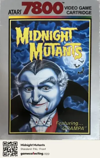 Midnight Mutants Atari 7800, PAL box front