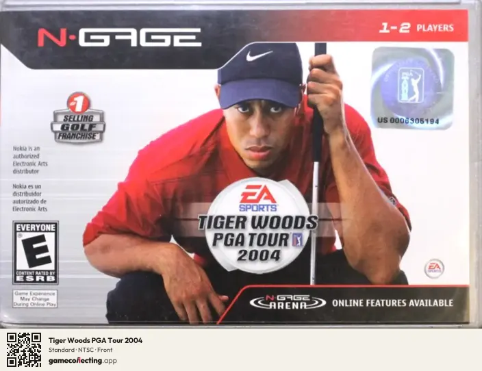 Tiger Woods PGA Tour 2004 Nokia N-Gage, NTSC box front