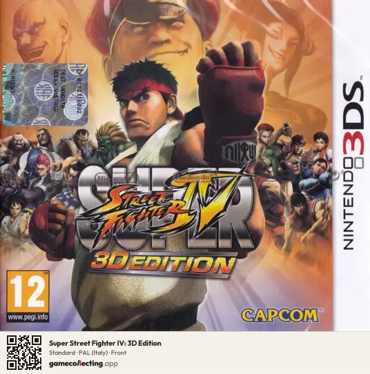 Super Street Fighter IV: 3D Edition Nintendo 3DS, Italy box front