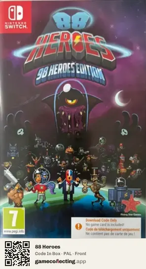 88 Heroes Nintendo Switch, PAL box front