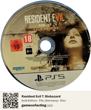 Resident Evil 7: Biohazard PlayStation 5, PAL disc