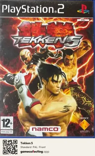 Tekken 5 PlayStation 2, PAL box front