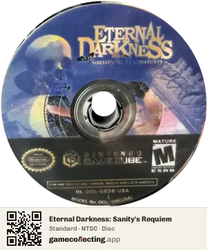 Eternal Darkness: Sanity's Requiem Nintendo GameCube, NTSC disc