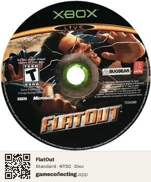 FlatOut Xbox, NTSC disc