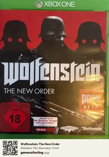Wolfenstein: The New Order Xbox One, Germany box front