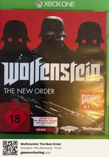 Wolfenstein: The New Order Xbox One, Germany box front