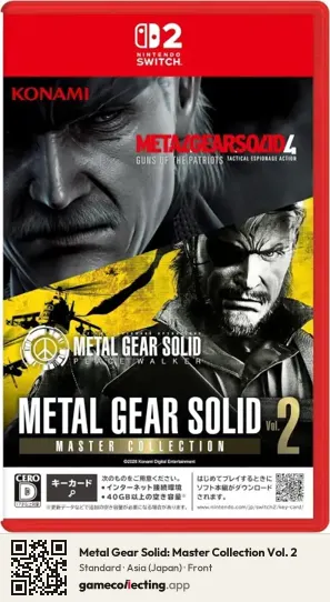 Metal Gear Solid: Master Collection Vol. 2 Nintendo Switch 2, Japan box front