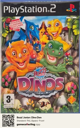 Buzz! Junior: Dino Den PlayStation 2, Spain box front