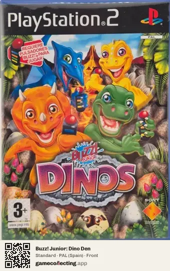Buzz! Junior: Dino Den PlayStation 2, Spain box front