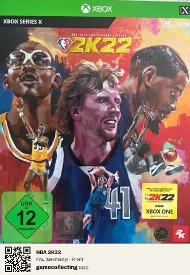 NBA 2K22 Xbox Series X, Germany box front