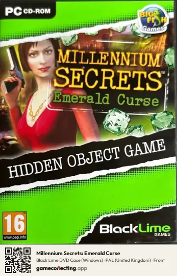 Millennium Secrets: Emerald Curse Computer, United Kingdom box front