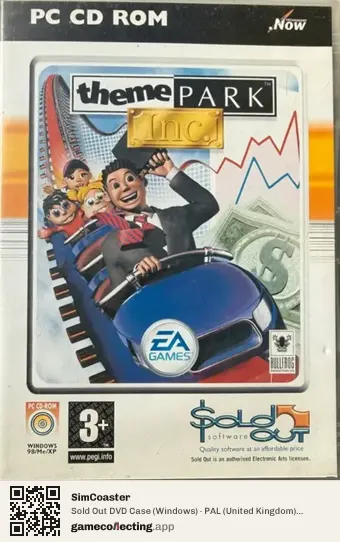 SimCoaster Computer, United Kingdom box front