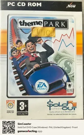 SimCoaster Computer, United Kingdom box front