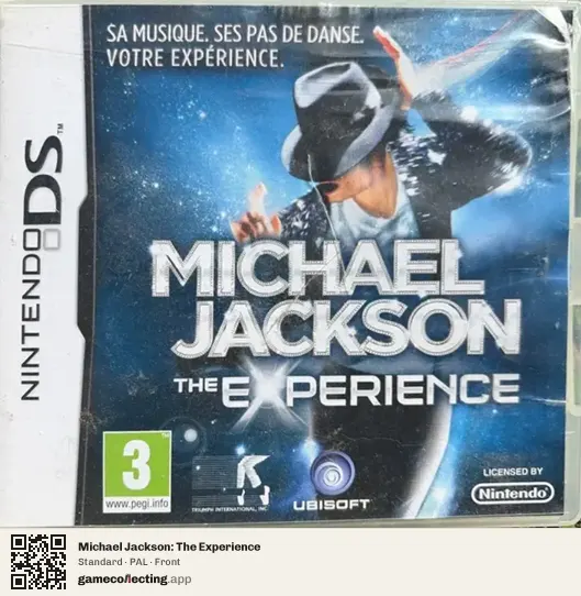 Michael Jackson: The Experience Nintendo DS, PAL box front