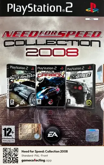 Need for Speed: Collection 2008 PlayStation 2, PAL box front