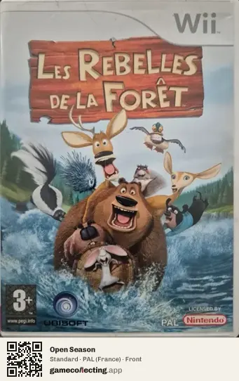 Open Season Nintendo Wii, France box front