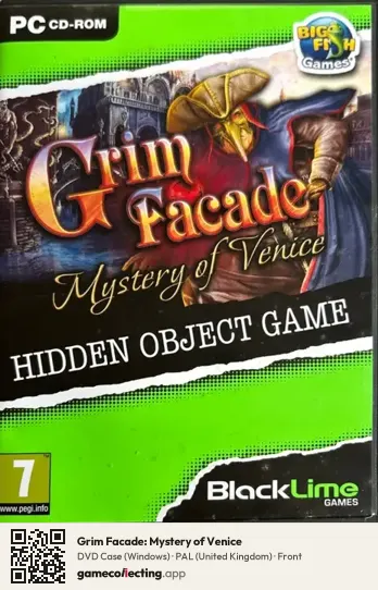 Grim Facade: Mystery of Venice Computer, United Kingdom box front
