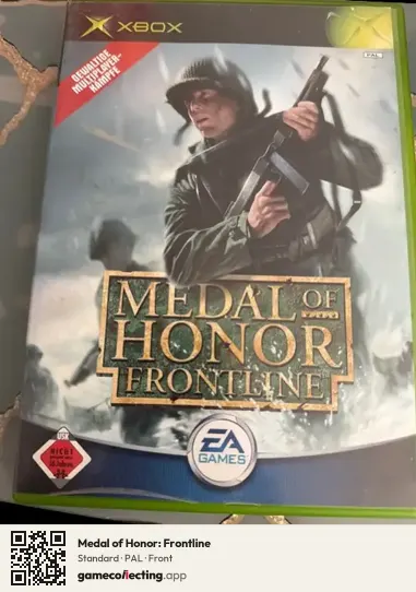 Medal of Honor: Frontline Xbox, PAL box front