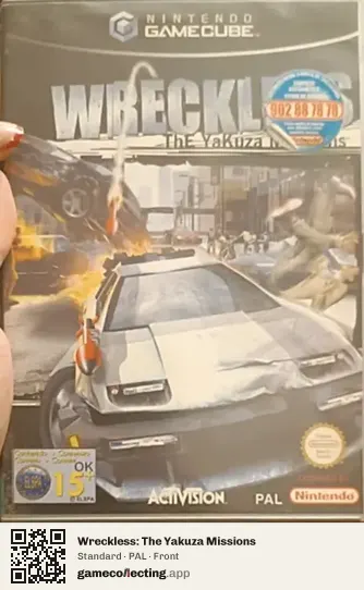 Wreckless: The Yakuza Missions Nintendo GameCube, PAL box front