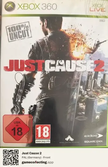 Just Cause 2 Xbox 360, Germany box front