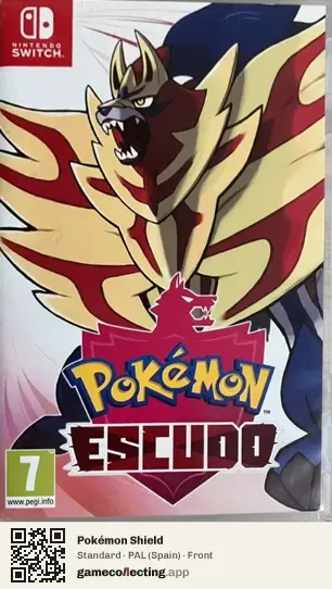Pokémon Shield Nintendo Switch, Spain box front