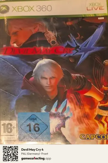 Devil May Cry 4 Xbox 360, Germany box front