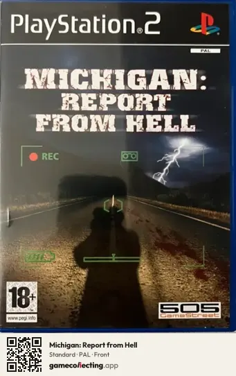 Michigan: Report from Hell PlayStation 2, PAL box front