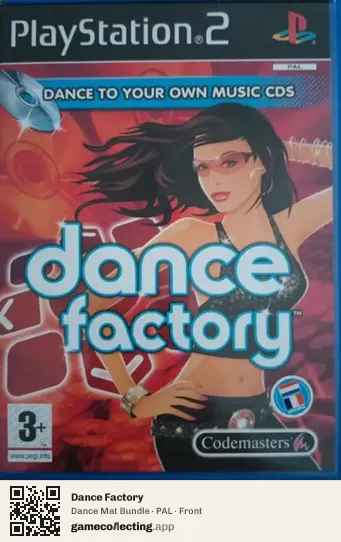 Dance Factory PlayStation 2, PAL box front