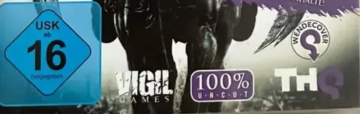 Darksiders II, the USK square on its front
