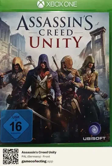 Assassin's Creed Unity Xbox One, Germany box front