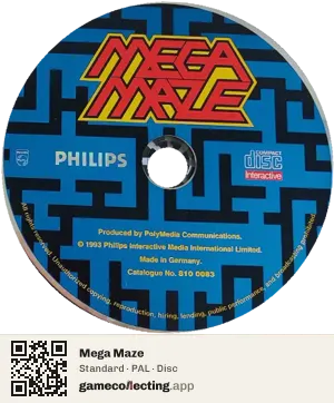 Mega Maze Philips CD-i, PAL disc