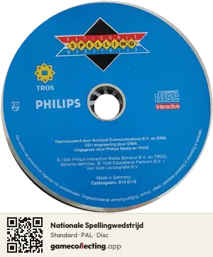 Nationale Spellingwedstrijd Philips CD-i, PAL disc