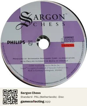 Sargon Chess Philips CD-i, PAL disc
