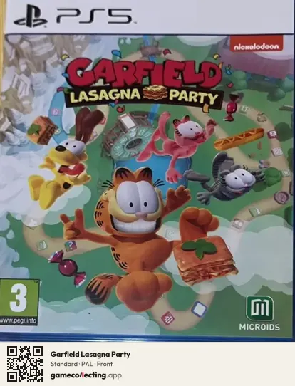 Garfield Lasagna Party PlayStation 5, PAL box front