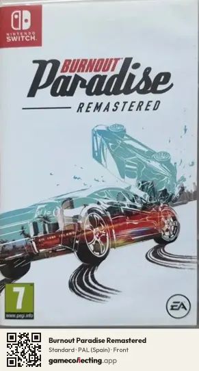 Burnout Paradise Remastered Nintendo Switch, Spain box front