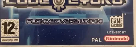 Code Lyoko: Quest for Infinity, the PEGI square on its front
