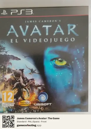 James Cameron's Avatar: The Game PlayStation 3, Spain box front