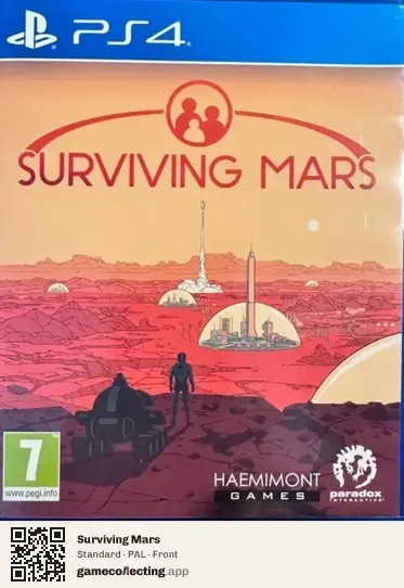 Surviving Mars PlayStation 4, PAL box front