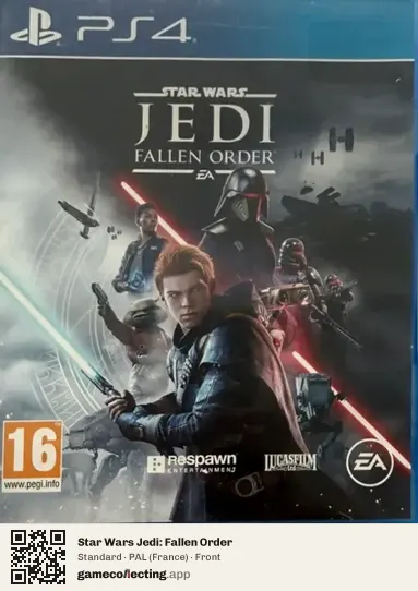 Star Wars Jedi: Fallen Order PlayStation 4, France box front