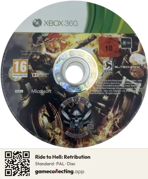 Ride to Hell: Retribution Xbox 360, PAL disc