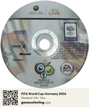 FIFA World Cup: Germany 2006 Xbox 360, PAL disc