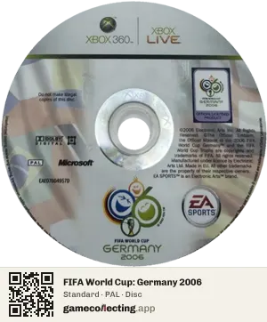 FIFA World Cup: Germany 2006 Xbox 360, PAL disc