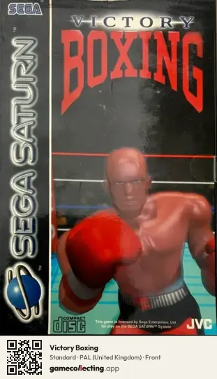 Victory Boxing Sega Saturn, United Kingdom box front