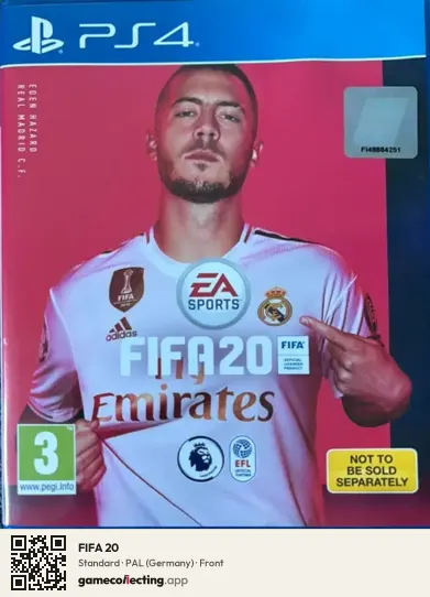 FIFA 20 PlayStation 4, Germany box front