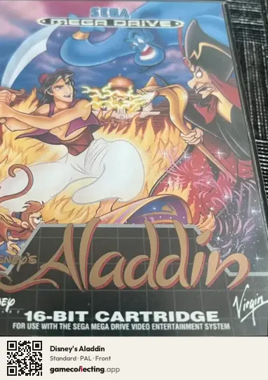 Disney's Aladdin Sega Mega Drive / Genesis, PAL box front