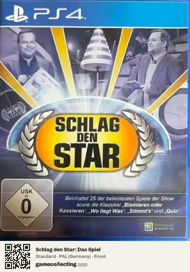 Schlag den Star: Das Spiel PlayStation 4, Germany box front