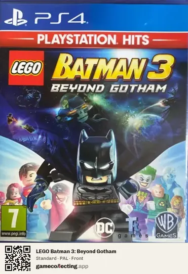 LEGO Batman 3: Beyond Gotham PlayStation 4, PAL box front